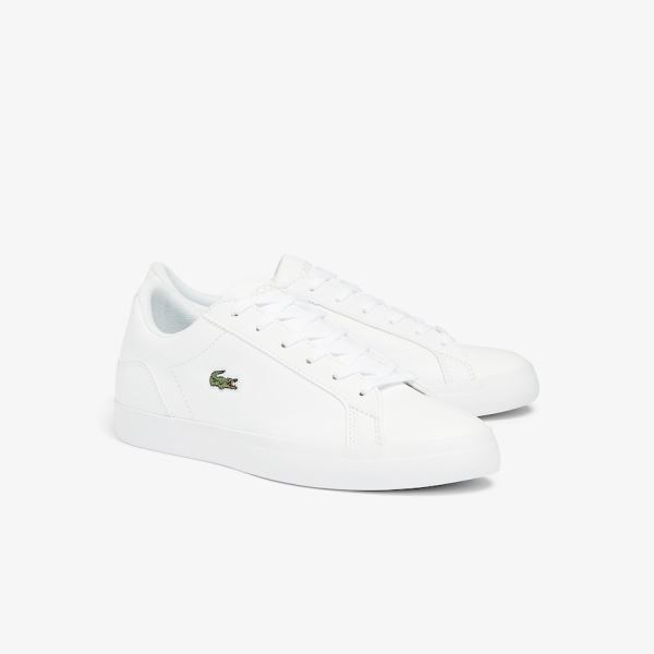 Lacoste Lerond BL Leather and Synthetic Sneakers - Tenisky Dámské Bílé | CZ-YSsuhv